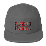 Plaid On Flannel Five Panel Cap