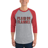 Plaid On Flannel Baseball Shirt