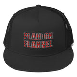 Plaid On Flannel Trucker Hat