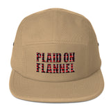 Plaid On Flannel Five Panel Cap