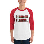 Plaid On Flannel Baseball Shirt
