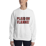 Plaid On Flannel Sweatshirt