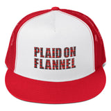 Plaid On Flannel Trucker Hat