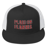 Plaid On Flannel Trucker Hat